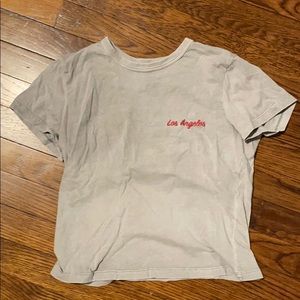 los angeles t-shirt/ crop-top